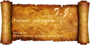 Turnai Julianna névjegykártya